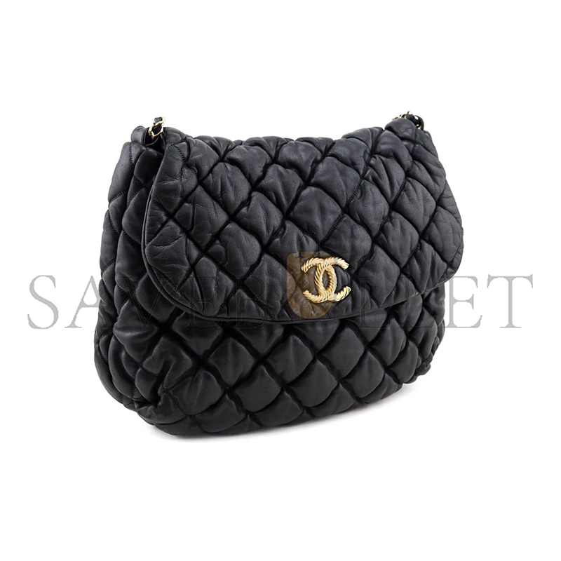 CHANEL BUBBLE LARGE QUILTED LAMBSKIN FLAP BAG 129090 (38*20*10cm)